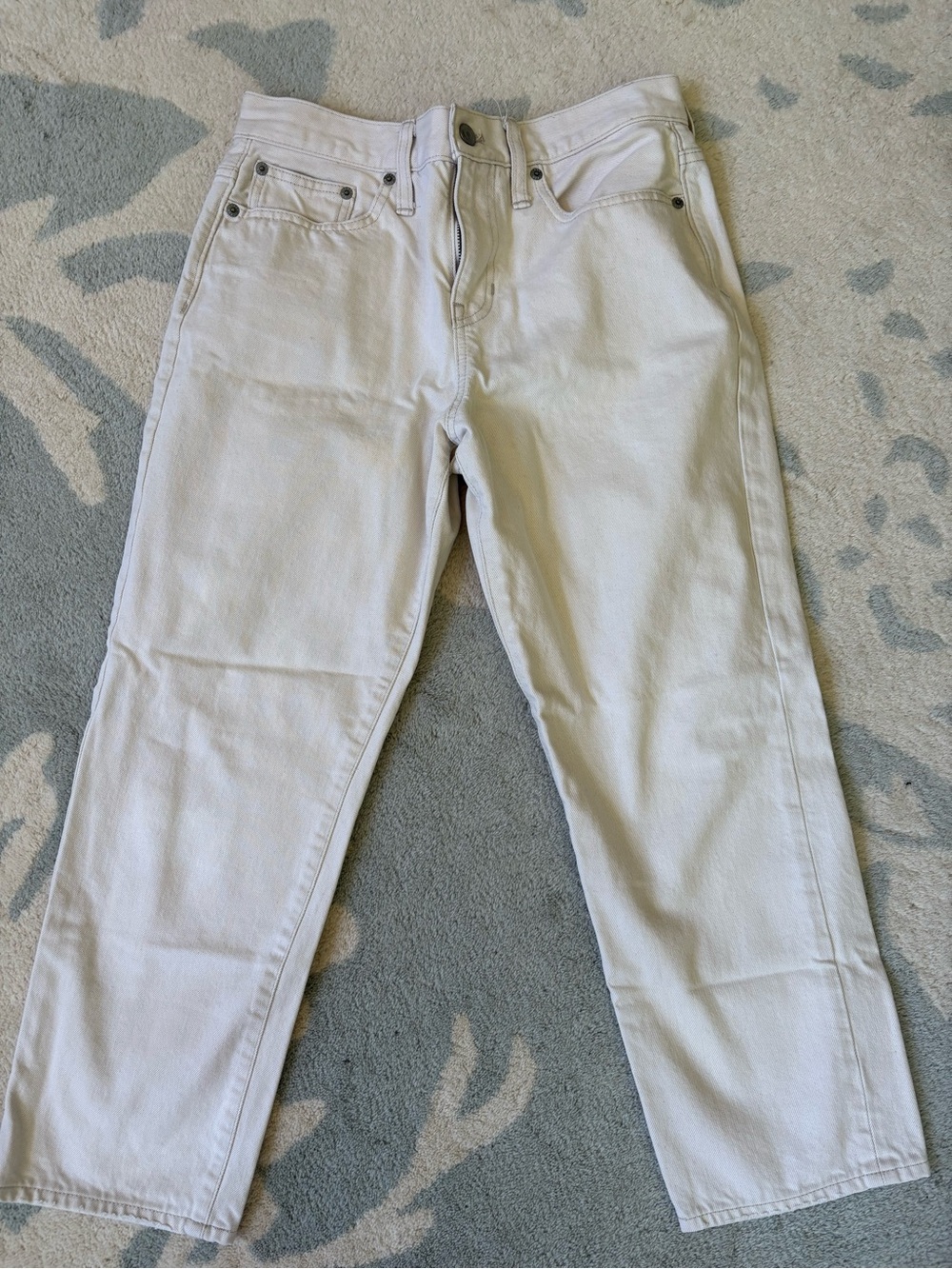 J. Crew Women's Boyfriend Jeans in Light Ecru